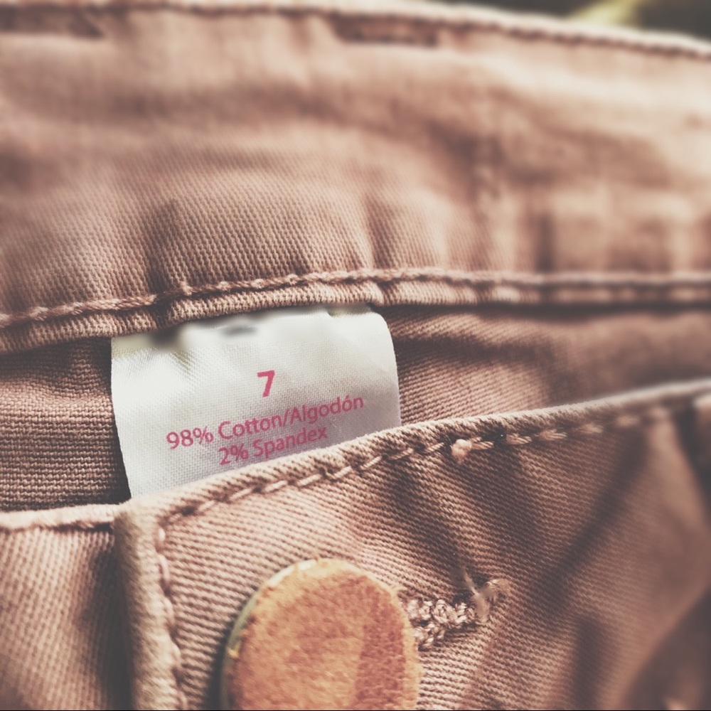 OOAK Artisan Reworked Mauve Skinny Jeans | Raw Hem & Cotton Lace | 7 - Picture 8 of 8